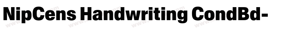 NipCens Handwriting CondBd字体转换